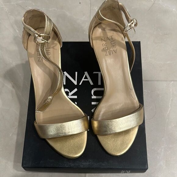 Naturalizer Shoes - ⭐️✨SALE✨⭐️Naturalizer Gold Heels Elegant High Heeled Sandals